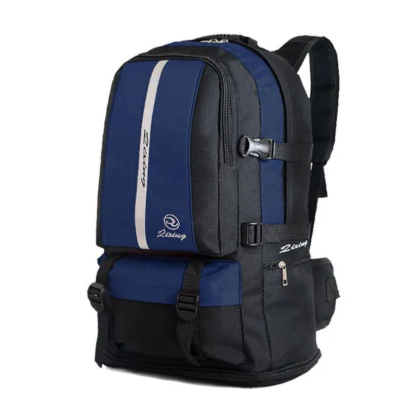 Rucksack Wasserdicht Outdoor Bergsteigen Tasche Männer und Frauen Große kapazität Reise Sport Trekking Tasche navy blau von Joom DACH