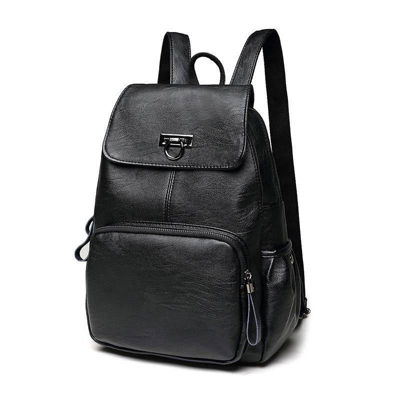 Rucksack für Damen, lässig, Damentasche, modisch, tragbar, für Damen, Reisen, Studentenrucksack schwarz von Joom DACH