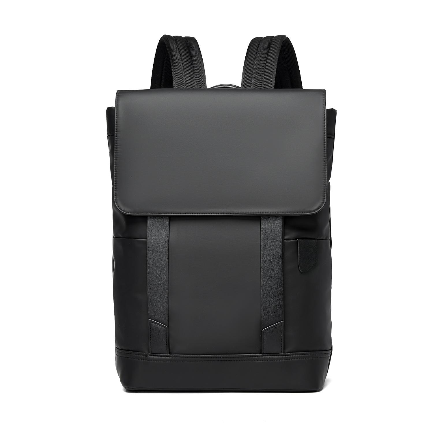 Rucksack für Herren, Computerrucksack für Geschäftsreisen, großvolumiger Business-Schulrucksack aus Leder für Studenten schwarz von Joom DACH