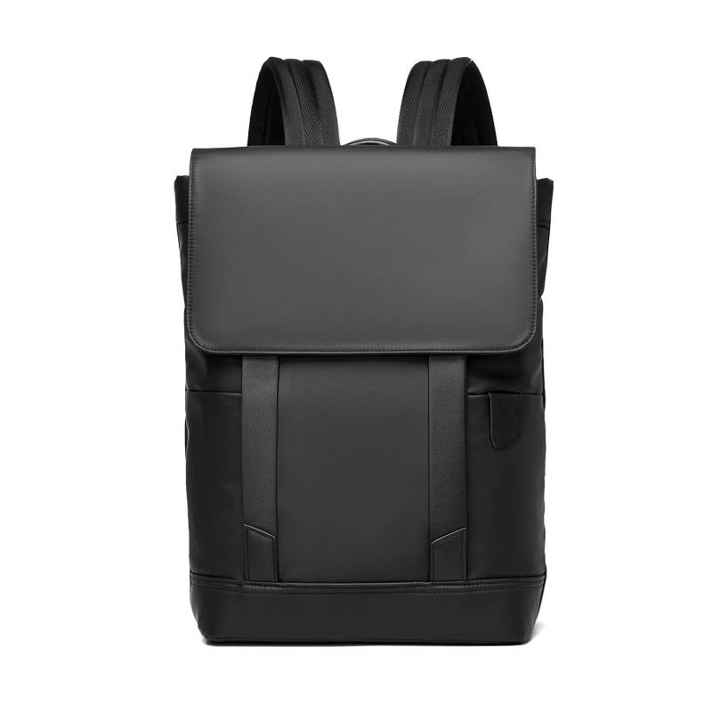 Rucksack für Herren, Computerrucksack für Geschäftsreisen, großvolumiger Business-Schulrucksack aus Leder für Studenten schwarz von Joom DACH