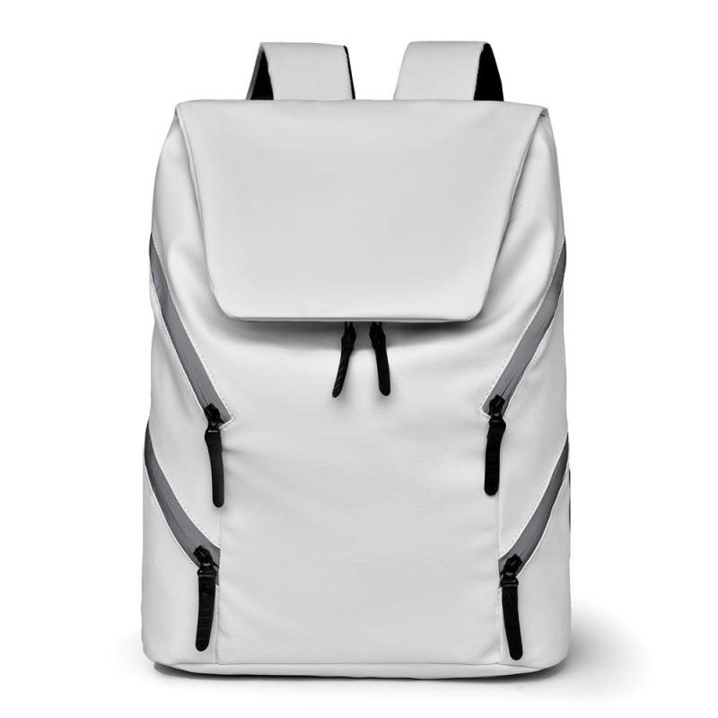 Rucksack für Herren Computertasche Großes Fassungsvermögen Schultasche für Studenten Japanische Lederstruktur Freizeitreise Wasserdichter Rucksack weiß von Joom DACH