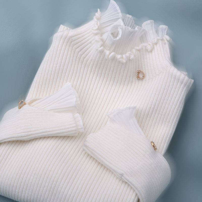 Rüschen Rollkragen Bodenbildung Pullover Frauen Frühling Herbst Abnehmen Gefälschte Zwei-stück Pullover Pullover Spitze Rüschen Stricken Pullover Top S Rüschen Rollkragen Bodenbildung Pullover Frauen Frühling Herbst Abnehmen Gefälschte Zwei-stück Pullover Pullover Spitze Rüschen Stricken Pullover Top S von Joom DACH