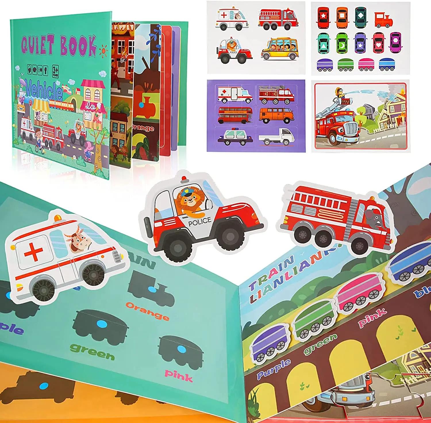 Ruhiges Buch, magisches Aufkleberspielzeug, Baby-pädagogisches Montessori-Beschäftigungsbuch, Vorschul-Lernbuch für Kinder, frühes pädagogisches Binder von Joom DACH