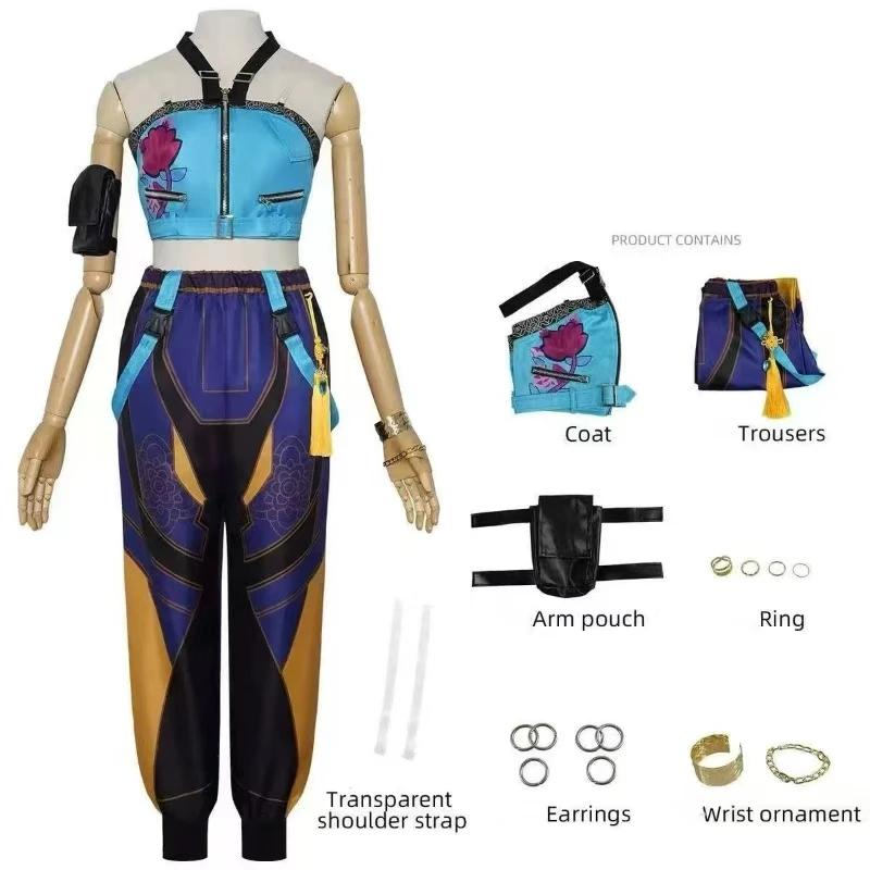 Rumi Mira Zoey Cosplay KPop Cosplay Kostüm Perücke 2026 Uniform Frauen Mädchen Halloween Party Rollenspiel Outfits für Erwachsene Kind Child 120 von Joom DACH