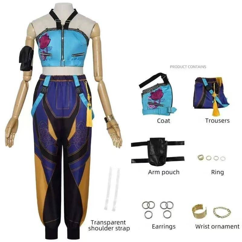Rumi Mira Zoey Cosplay KPop Cosplay Kostüm Perücke 2026 Uniform Frauen Mädchen Halloween Party Rollenspiel Outfits für Erwachsene Kind Child 120 von Joom DACH