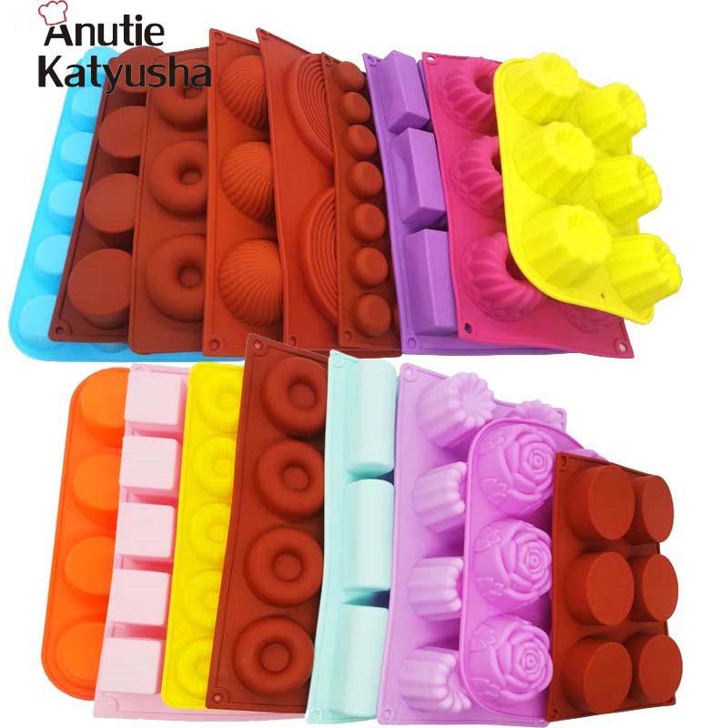 Runde Bäckerei Formen Silikon Backform Für Gebäck Kuchen Form Für Cupcake Muffin Form Donuts Silikon Seife Form Schokolade Werkzeuge von Joom DACH