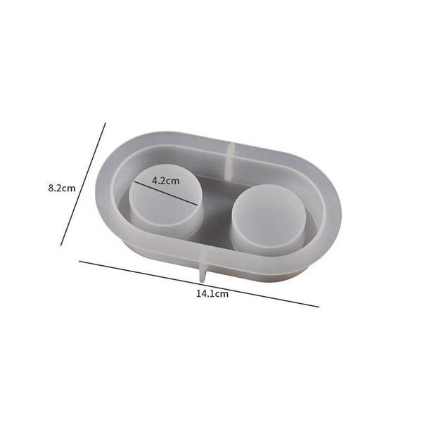 Runde Kerze Halter Silikon Form Zement Leuchter Form DIY Gips Epoxy Harz Handwerk Formen Home Dinner Dekor von Joom DACH