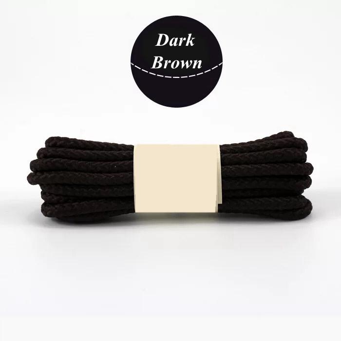 Runde Schnürsenkel aus Gummiband für Outdoor-Wandersportschuhe, Schnürsenkel für Turnschuhe, 80/100/120/140/160 cm, Herren und Damen, Stiefel- und Schuhzubehör 100cm dunkelbraune von Joom DACH