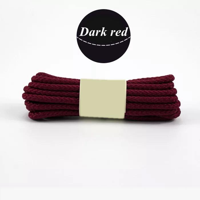 Runde Schnürsenkel aus Gummiband für Outdoor-Wandersportschuhe, Schnürsenkel für Turnschuhe, 80/100/120/140/160 cm, Herren und Damen, Stiefel- und Schuhzubehör 100cm dunkelrote von Joom DACH