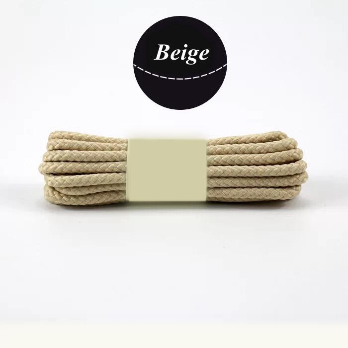 Runde Schnürsenkel aus Gummiband für Outdoor-Wandersportschuhe, Schnürsenkel für Turnschuhe, 80/100/120/140/160 cm, Herren und Damen, Stiefel- und Schuhzubehör 160cm beige von Joom DACH