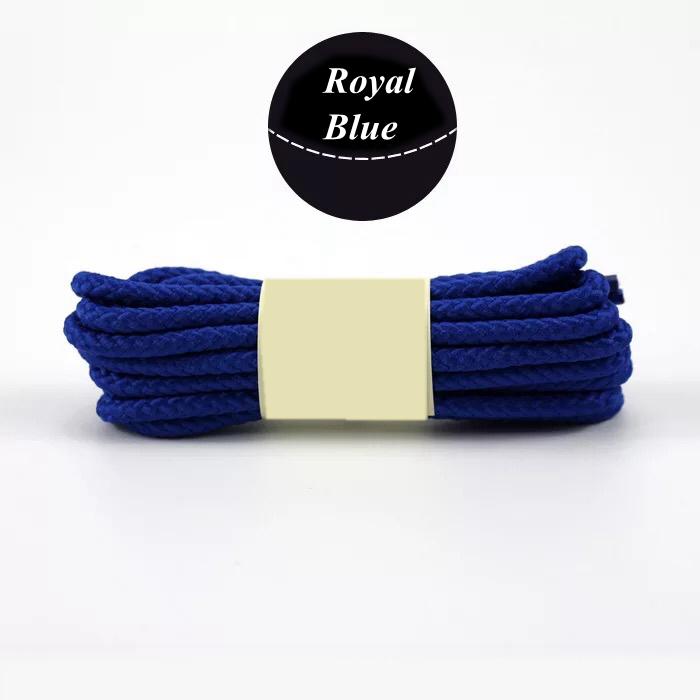 Runde Schnürsenkel aus Gummiband für Outdoor-Wandersportschuhe, Schnürsenkel für Turnschuhe, 80/100/120/140/160 cm, Herren und Damen, Stiefel- und Schuhzubehör 80cm königsblau von Joom DACH