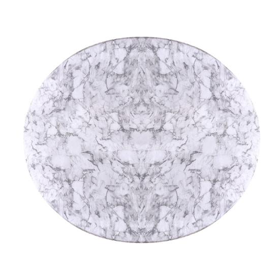 Runde Tischdecke, wasserdichte Tischdecke mit elastischen Kanten, Marmormuster, passgenaue Tischdecke für die Dekoration von Abendessen und Partys zu Hause, Tischschutz L von Joom DACH