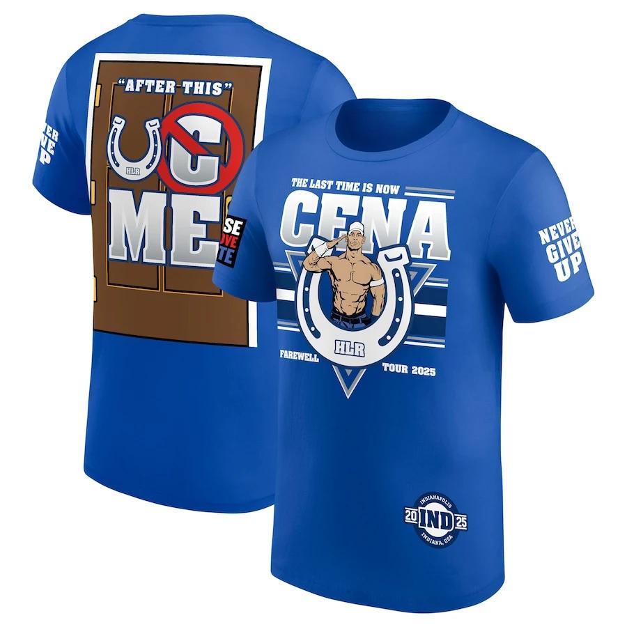 Rundhals 3D John Cena WWE Themenbedruckte Modische Kurzarm Herren T-Shirts - Weicher Mittlerer Stretch Polyesterstoff Sommer Lässige Passform Kleidung XXL von Joom DACH