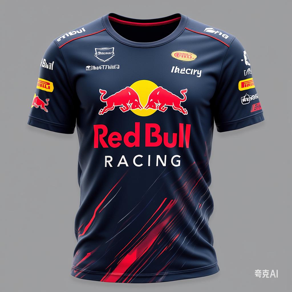 Rundhals 3D Red Bull Racing Aufdruck Top Lässige Kurzarm Herren T-Shirts - Weicher Mittlerer Stretch Polyester Stoff Sommer Relaxed Fit Kleidung M von Joom DACH