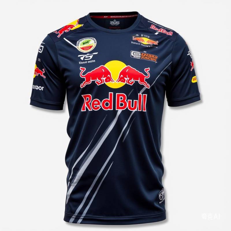 Rundhals 3D Red Bull Racing Aufdruck Top Lässige Kurzarm Herren T-Shirts - Weicher Mittlerer Stretch Polyester Stoff Sommer Relaxed Fit Kleidung S von Joom DACH