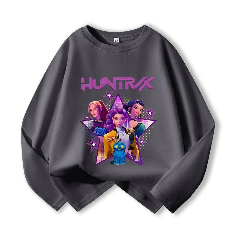 Rundhals Kinder Hoodie Film Unisex Hoodies Manga Kinder Kpop Dämonenjäger Kinder Sweatshirt Niedlicher Tiger Kapuzenpullover für Jungen Mädchen 120CM von Joom DACH