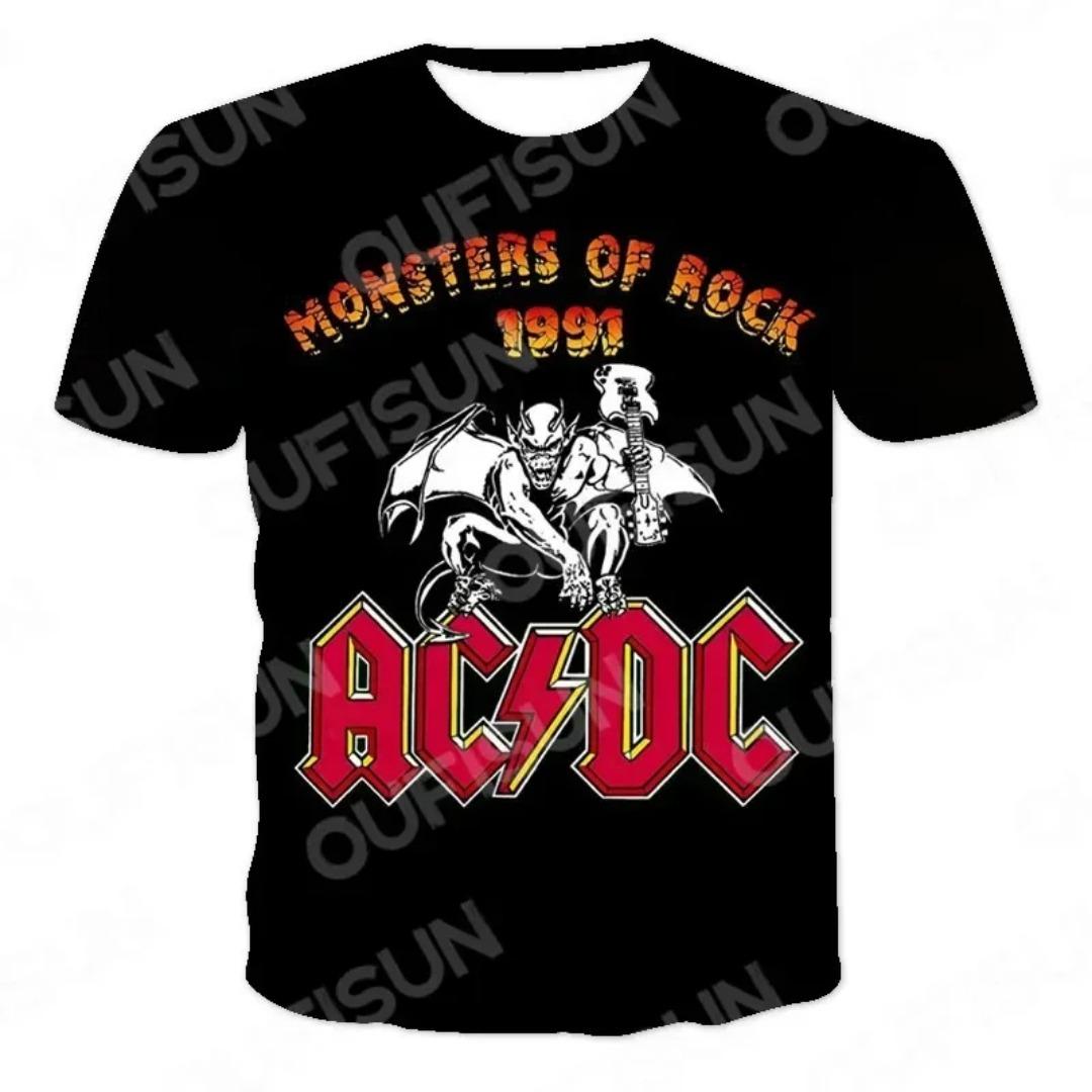 Rundhals-T-Shirts mit kurzen Ärmeln für Herren und Damen, 3D-bedruckte AC DC-Shirts, Pop-Rock, Street-Casual-Tops, neue Sommermode L Rundhals-T-Shirts mit kurzen Ärmeln für Herren und Damen, 3D-bedruckte AC DC-Shirts, Pop-Rock, Street-Casual-Tops, neue Sommermode L von Joom DACH