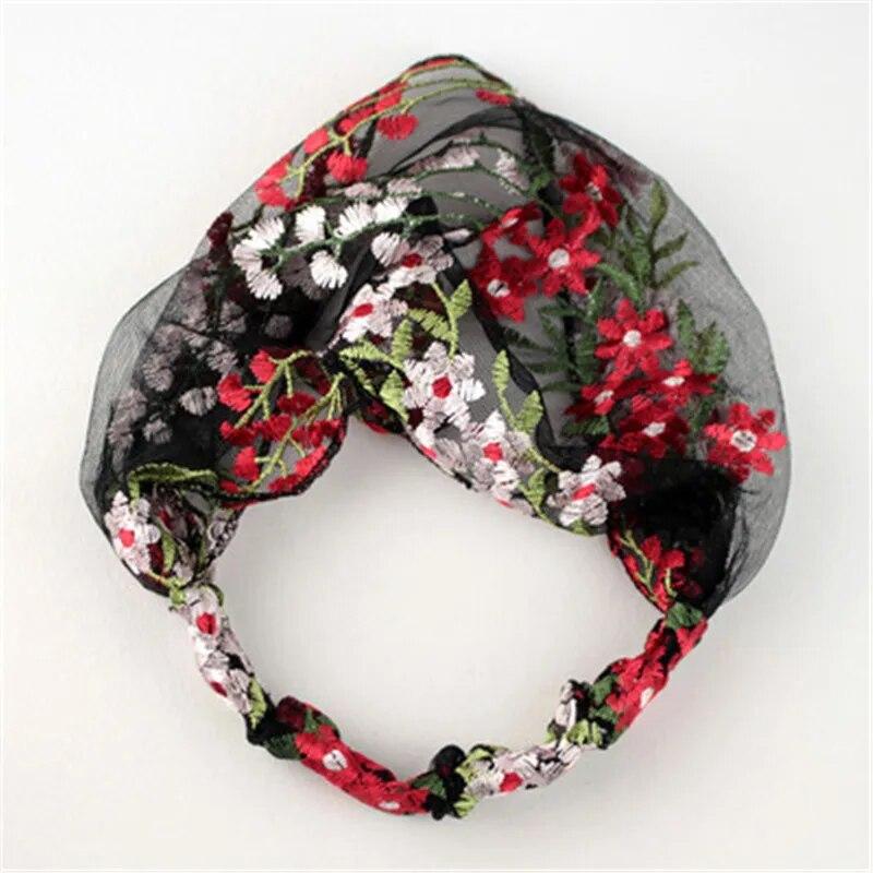 Ruoshui Sommer Frau Elegante Spitze Haarband Blumen Stirnband Turban Frauen Kopfbedeckung Haar Zubehör Mädchen Lünette Mode Bandana von Joom DACH