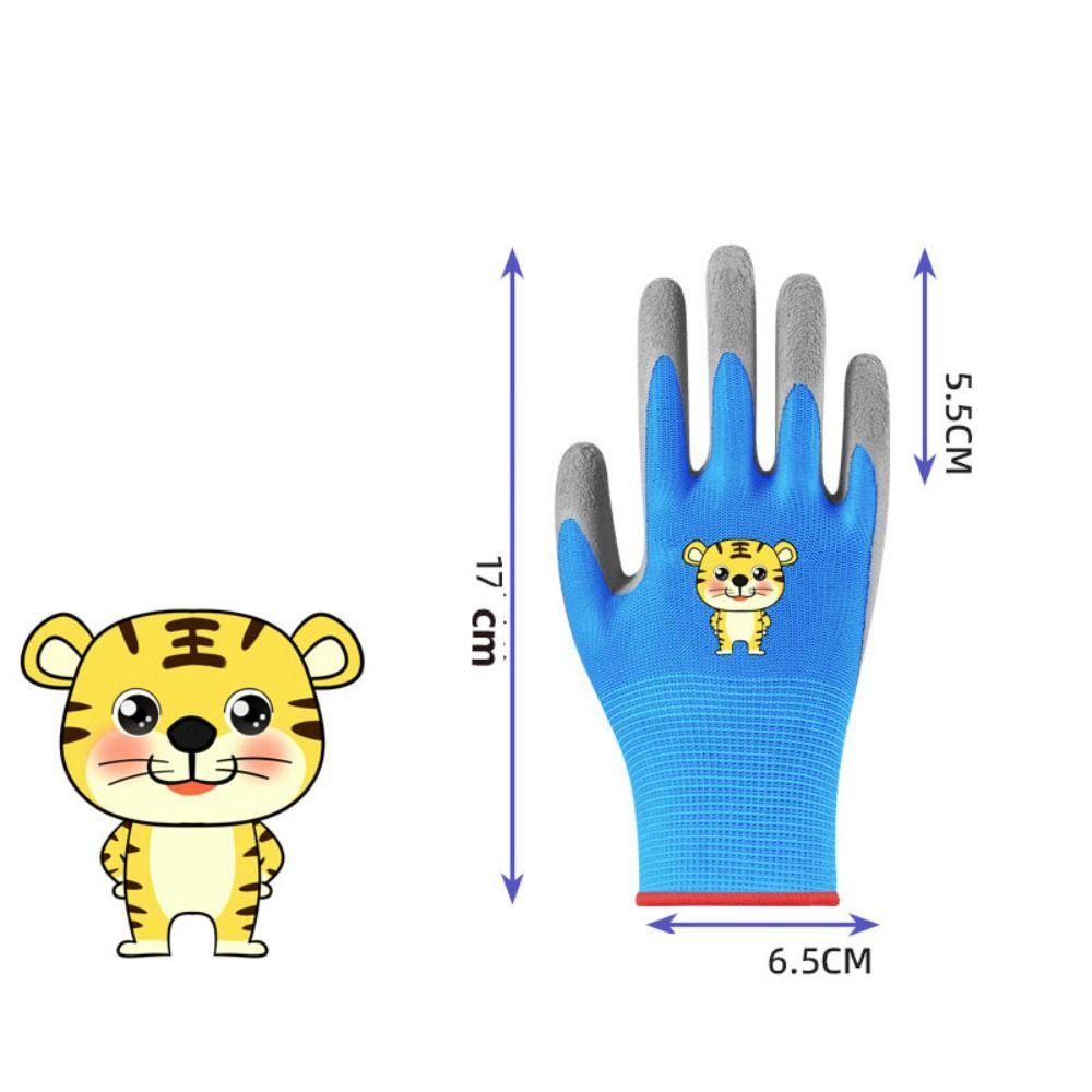 Rutschfeste Gartenhandschuhe für Kinder, wasserdicht, für Kinder, Schutzhandschuh, langlebig, für den Garten, Arbeitshandschuhe für den Heimgebrauch Blue-3- 5 years old von Joom DACH