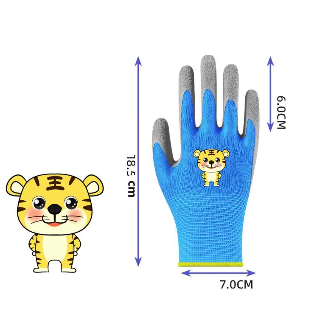 Rutschfeste Gartenhandschuhe für Kinder, wasserdicht, für Kinder, Schutzhandschuh, langlebig, für den Garten, Arbeitshandschuhe für den Heimgebrauch Blue-5-9 years old von Joom DACH
