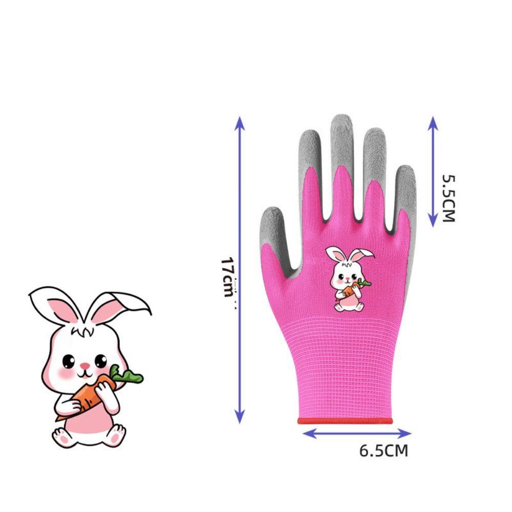 Rutschfeste Gartenhandschuhe für Kinder, wasserdicht, für Kinder, Schutzhandschuh, langlebig, für den Garten, Arbeitshandschuhe für den Heimgebrauch Pink-3- 5 years old von Joom DACH