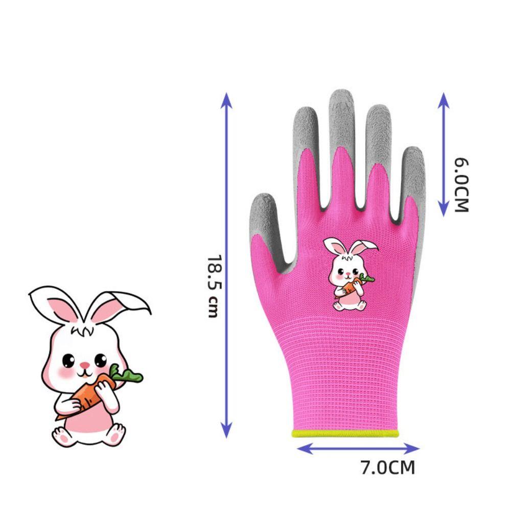 Rutschfeste Gartenhandschuhe für Kinder, wasserdicht, für Kinder, Schutzhandschuh, langlebig, für den Garten, Arbeitshandschuhe für den Heimgebrauch Pink-5-9 years old von Joom DACH