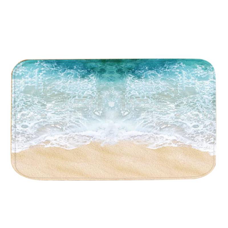 Rutschfeste Saugfähige Fußmatte Türvorleger für Hauseingang Wohnzimmer Strand (40 * 60 cm) von Joom DACH