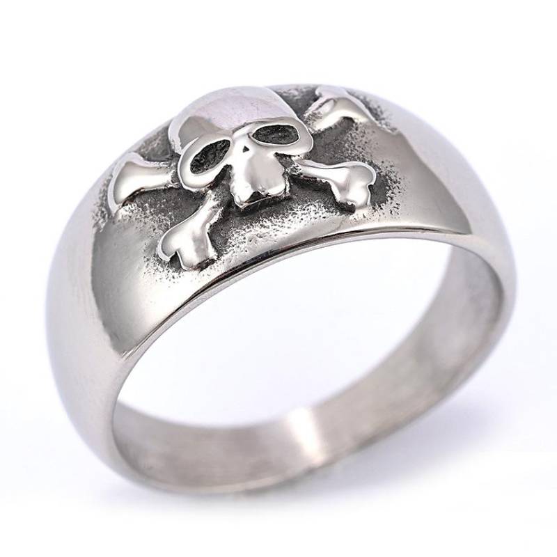 S925 Silberring personalisierter Ring Retro Totenkopf Herrenring Motorrad Totenkopfring für Männer und Frauen 9 von Joom DACH