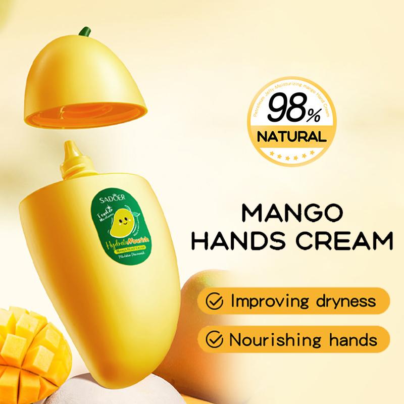 SADOER Mango Pfirsich Aloe Vera Zitrone Frucht Handcreme Feuchtigkeitsspendend Aufhellend Reparierend Handcremes für Hände Hautpflege von Joom DACH