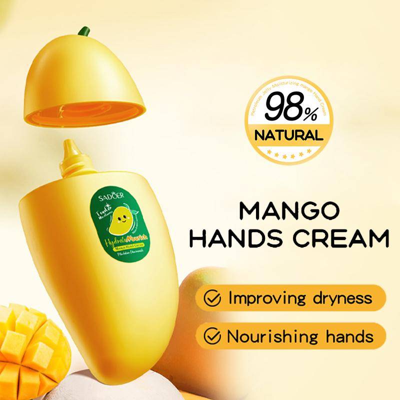 SADOER Mango Pfirsich Aloe Vera Zitrone Frucht Handcreme Feuchtigkeitsspendend Aufhellend Reparierend Handcremes für Hände Hautpflege von Joom DACH