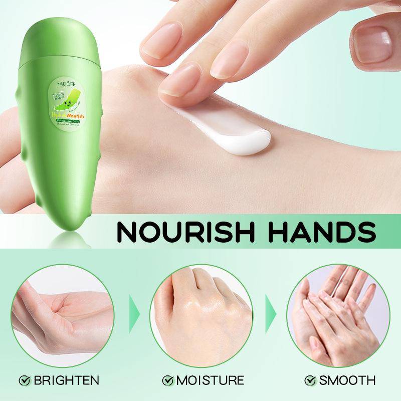 SADOER Mango Pfirsich Aloe Vera Zitrone Frucht Handcreme Feuchtigkeitsspendend Aufhellend Reparierend Handcremes für Hände Hautpflege von Joom DACH