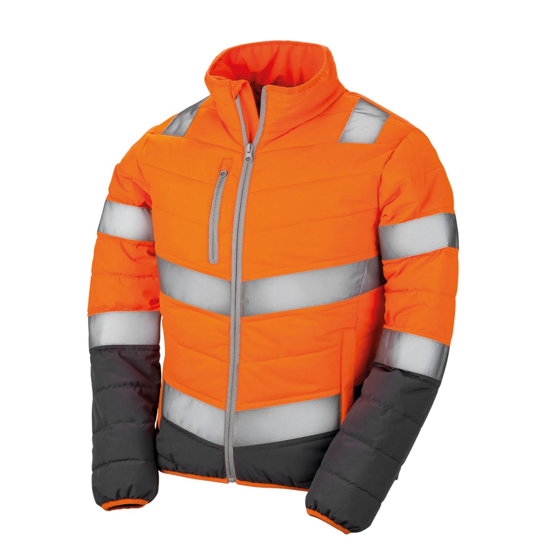SAFE-GUARD by Result Sicherheits-gepolsterte Jacke für Damen/Damen XL fluoreszierende orange von Joom DACH