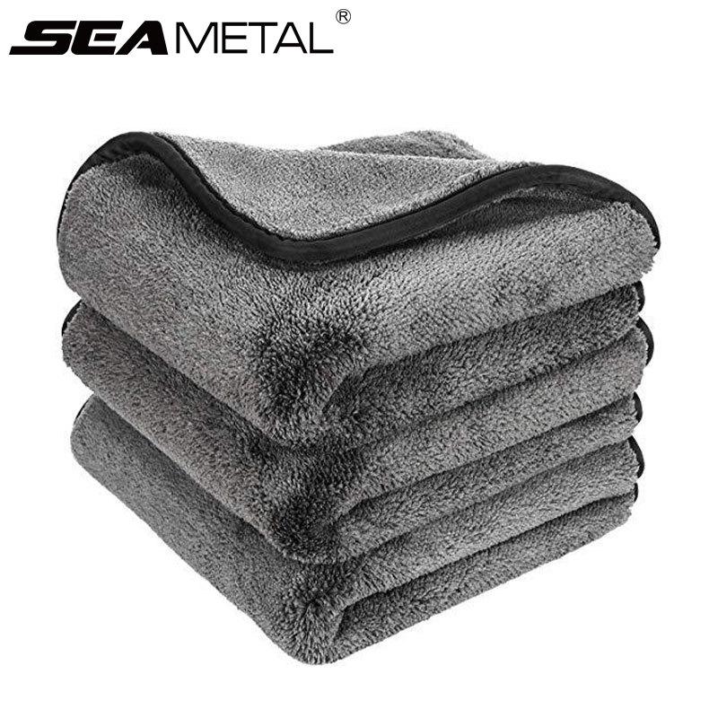 SEAMETAL 1200GSM Auto Detaillierung Mikrofaser Handtuch Auto Reinigung Trocknen Tuch Auto Pflege Tuch Detaillierung Auto Waschlappen für Auto Küche 40*40cm 1PC grau von Joom DACH