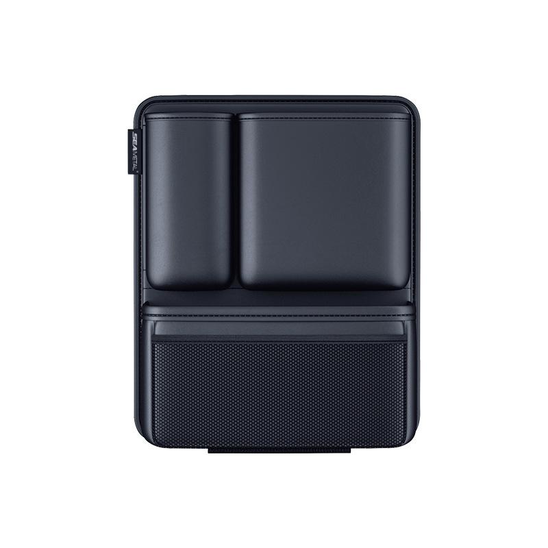 SEAMETAL Kofferraum-Organizer aus Leder, große Kapazität, Aufbewahrungstasche für die Sitzlehne mit 4 Taschen, multifunktionaler Einsatz für den Kofferraum eines SUV 1PC schwarz von Joom DACH