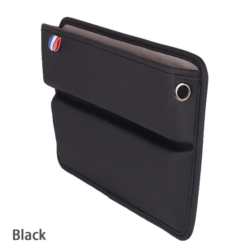 SEAMETAL Luxuriöser Autositz-Lückenfüller-Organizer, hochwertiges PU-Leder, Sitzfugen-Aufbewahrungsbox, Konsolen-Aufbewahrungstasche für Fahrer/Beifahrer 1 pc schwarz von Joom DACH