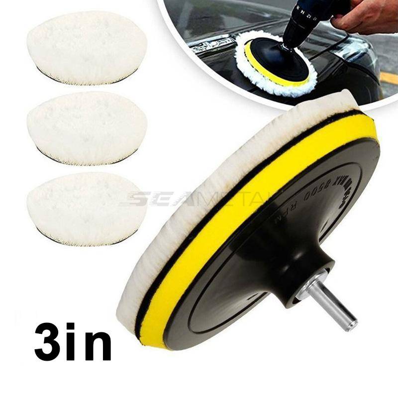 SEAMETAL Wachs Polieren Selbstklebende Nachahmung Wolle Disc Auto Polieren Disc Auto Schönheit Werkzeug Wolle Schwamm Pad 3 In von Joom DACH