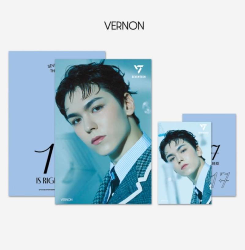 SEVENTEEN 3D Foto Lentikular Postkarte + 1 Fotokarte '17 IS RIGHT HERE' Ver von Joom DACH