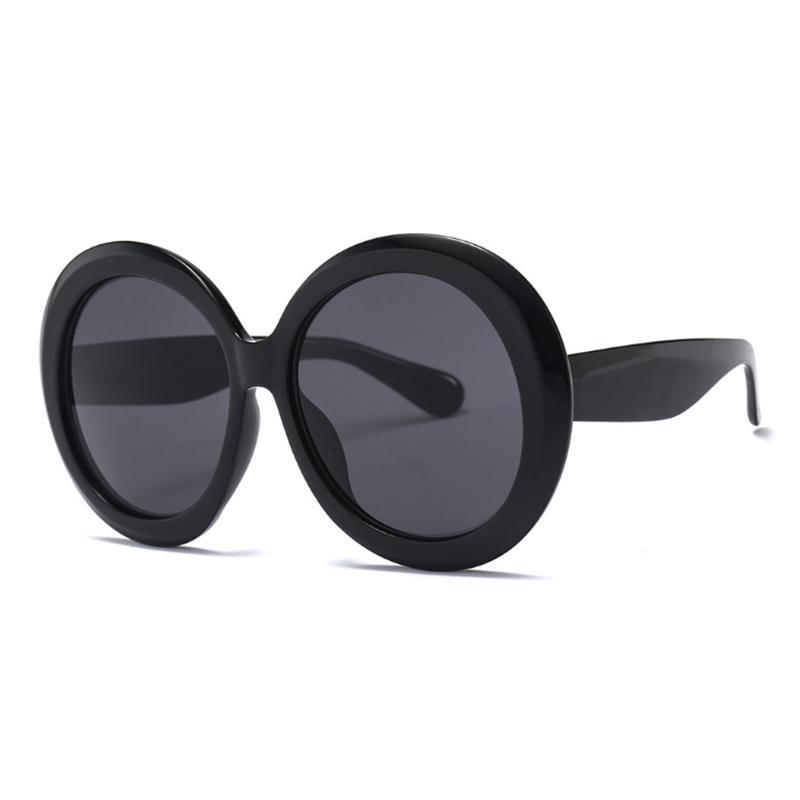 SHAUNA Übergroße runde Sonnenbrille mit Farbverlauf für Damen, Doppelfarben, großer Rahmen, Herren von Joom DACH