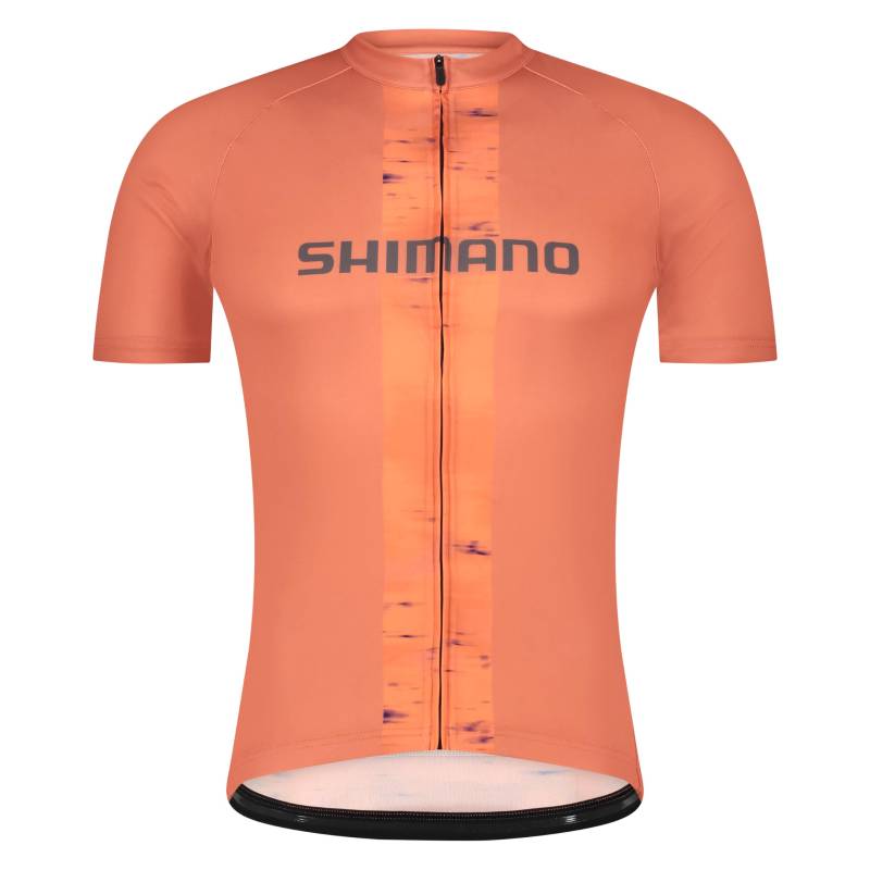 SHIMANO Radtrikot Logo Kurzarmtrikot Spiegelorange XS (Europäische Größe) Empfohlene Höhe: 157-167 cm von Joom DACH