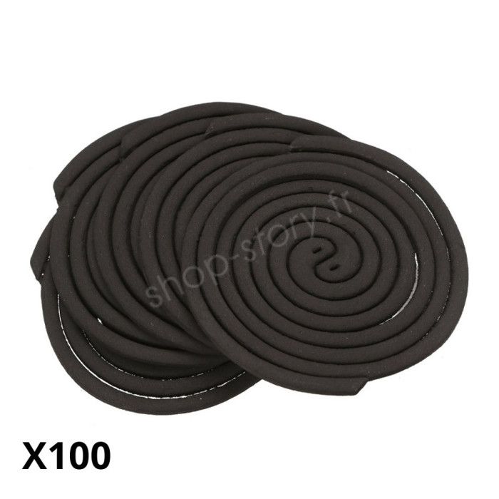 SHOP-STORY - CITROSPIR : 100 Anti-Mustiques-Spiralen à la Citronnelle mit metallischen Sockeln für den Außenbereich von Joom DACH