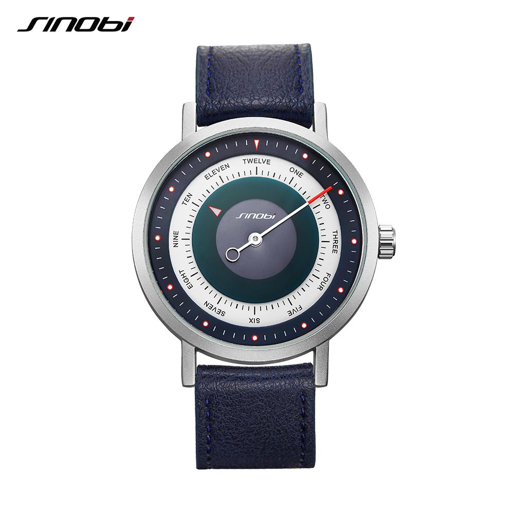 SINOBI Heiße Mode Für Männer Kreative Sport Uhren Männlich Uhr Casual Militär Leuchtende Wasserdichte Quarz Armbanduhren blau von Joom DACH