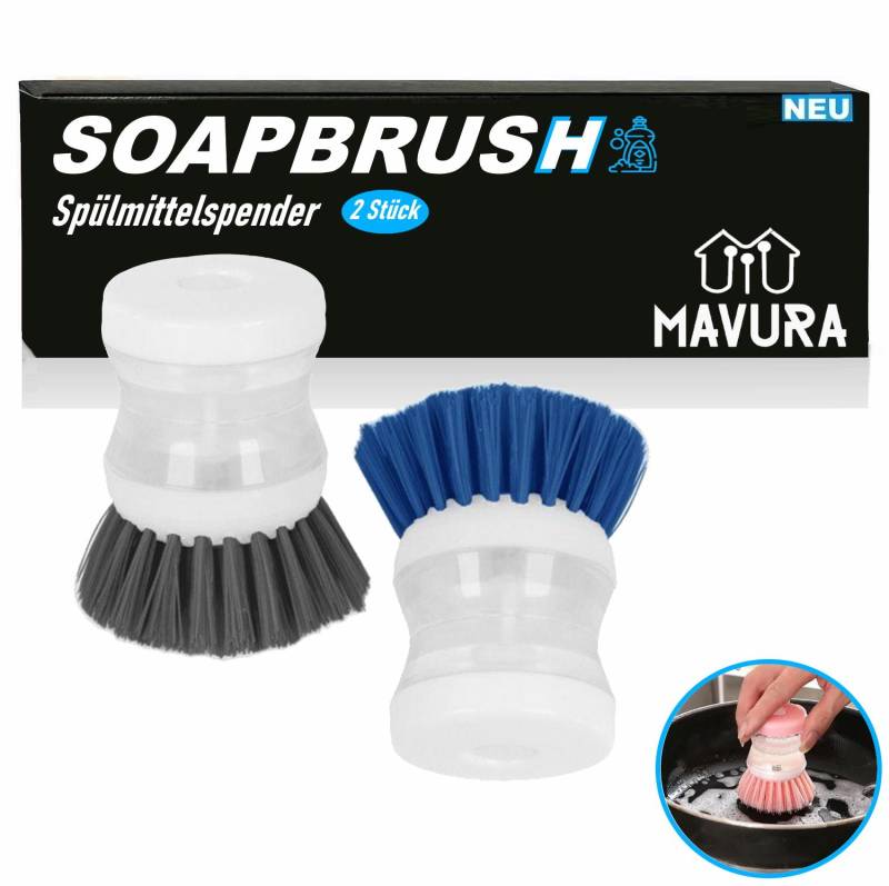 SOAPBRUSH Spülbürste mit Spülmittelspender Geschirr Abwaschbürste Topf [2Stk] von Joom DACH