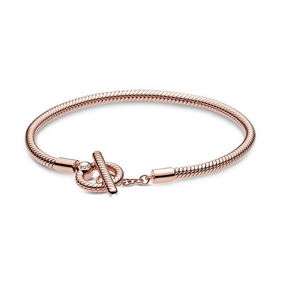 SS925 Sterling Silber Trendy Marke Stern T-Bar Armband Für Schmuck DIY Frauen Geburtstag Geschenk 19cm von Joom DACH