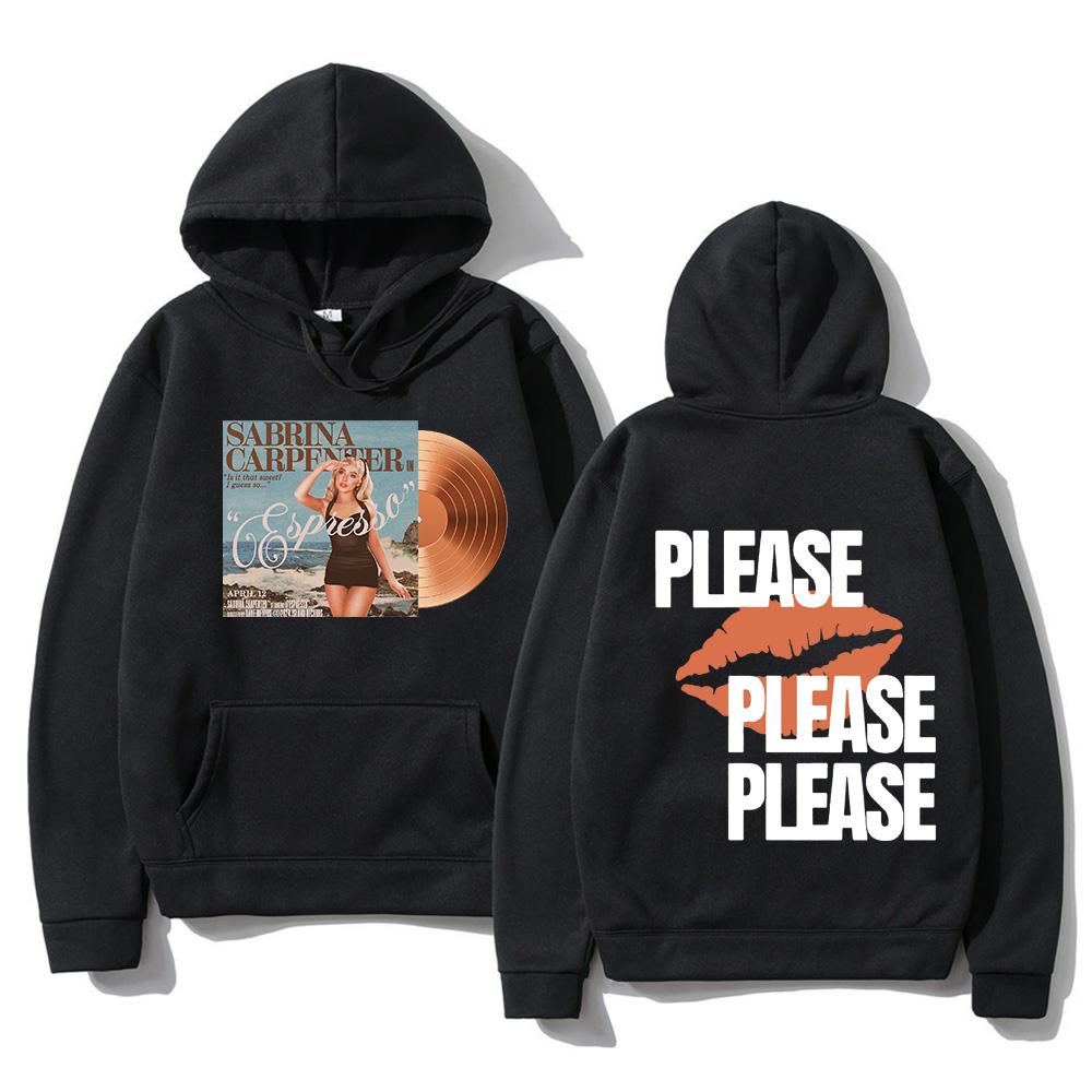Sabrina Carpenter Hoodie Herren Bitte Bitte Bitte Sweatshirts Buchstabendruck Hoodies Fleece Pullover Streetwear S von Joom DACH