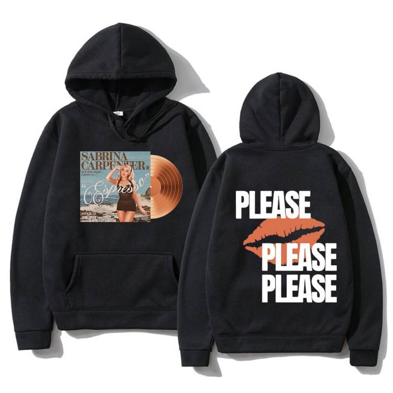 Sabrina Carpenter Hoodie Herren Bitte Bitte Bitte Sweatshirts Buchstabendruck Hoodies Fleece Pullover Streetwear S von Joom DACH