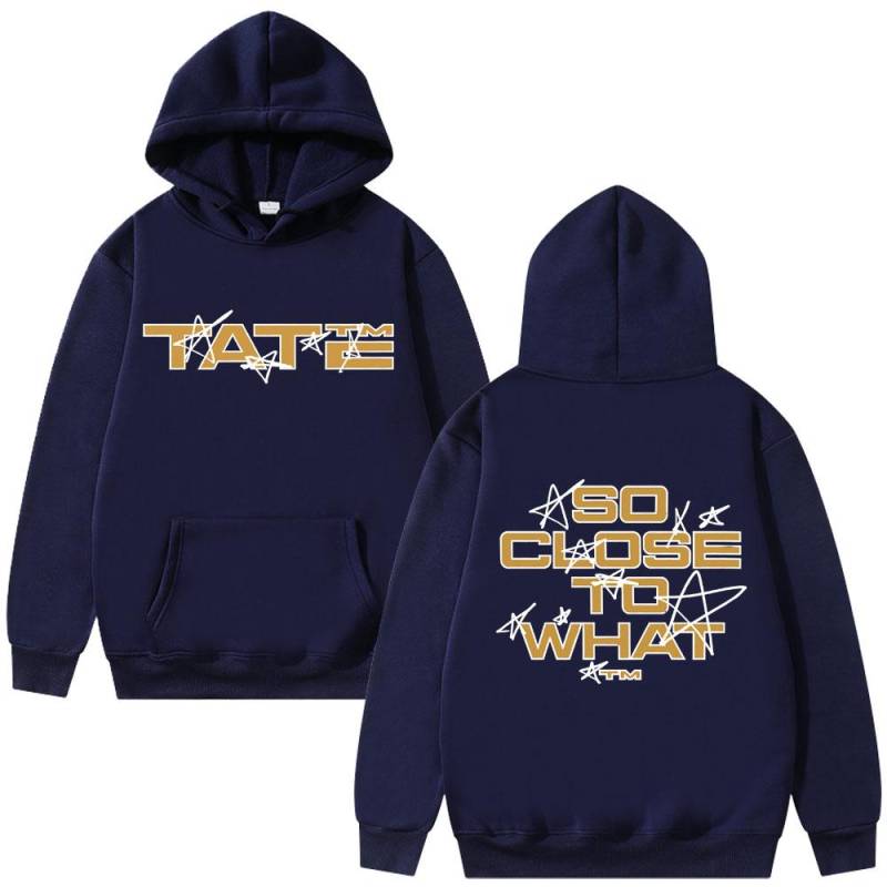 Sängerin Tate McRae So Close To What Miss Possessive Tour 2025 Hoodie Herren Damen Mode Vintage Fleece Pullover Hoodies L navy blau von Joom DACH