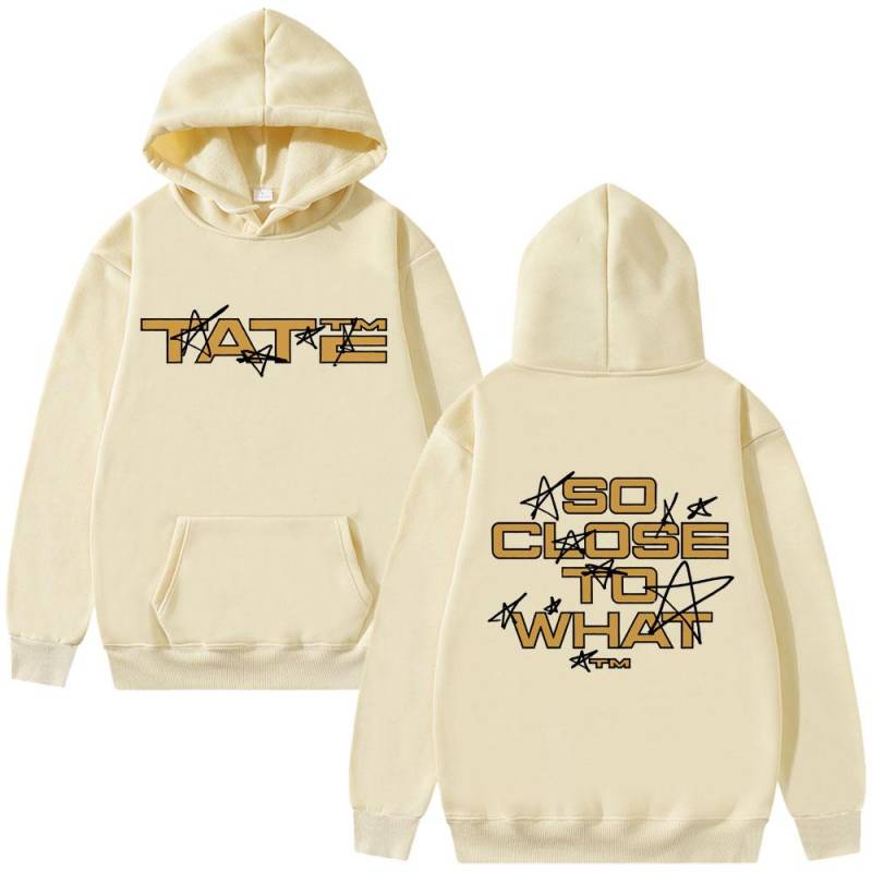 Sängerin Tate McRae So Close To What Miss Possessive Tour 2025 Hoodie Herren Damen Mode Vintage Fleece Pullover Hoodies S khaki von Joom DACH