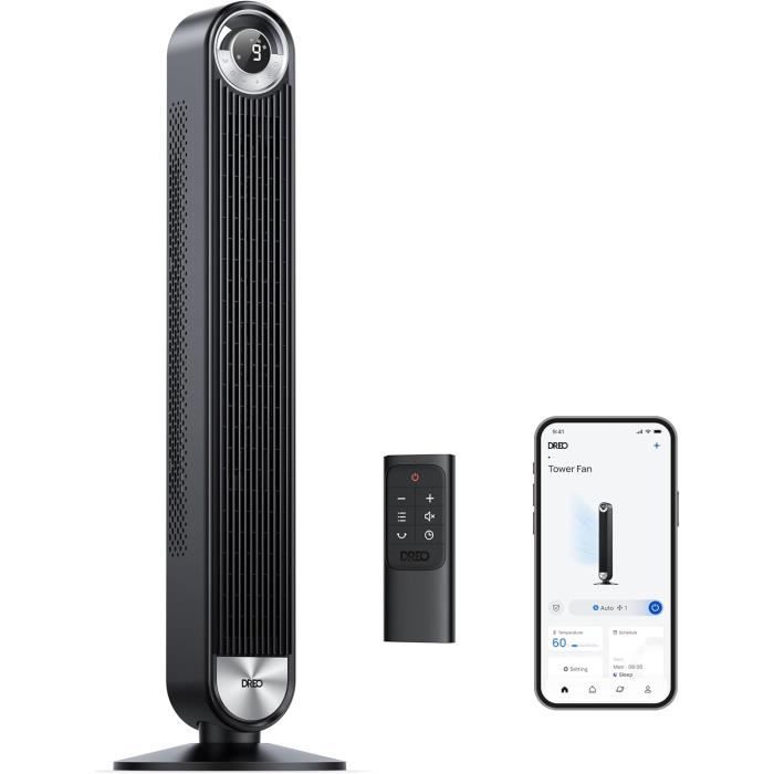 Säulenventilator - Dreo - Cruiser Pro - 106 cm - 9 Geschwindigkeiten - 25 dB - WLAN von Joom DACH