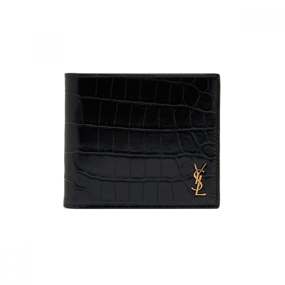 Saint Laurent Tiny Monogram Krokodilgeprägtes Portemonnaie 607727 Dzedw 607727 DZEDW 1000 von Joom DACH