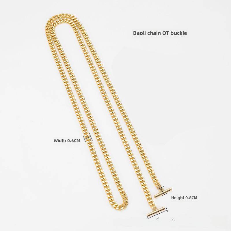 Saint Luo L Kartenetui mit Metall-Unterarmkette und DIY-Futter Schulterriemen-Zubehör von Joom DACH